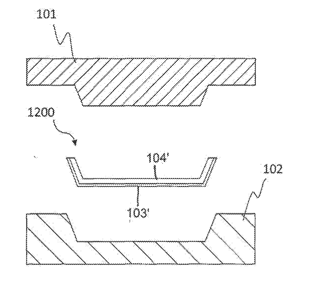 Method for manufacturing composite part of polymer and metal