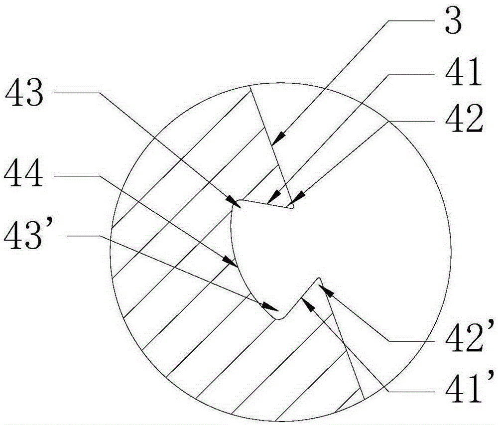 Outer sealing groove structure of O-shaped ring of non-standard sealing face