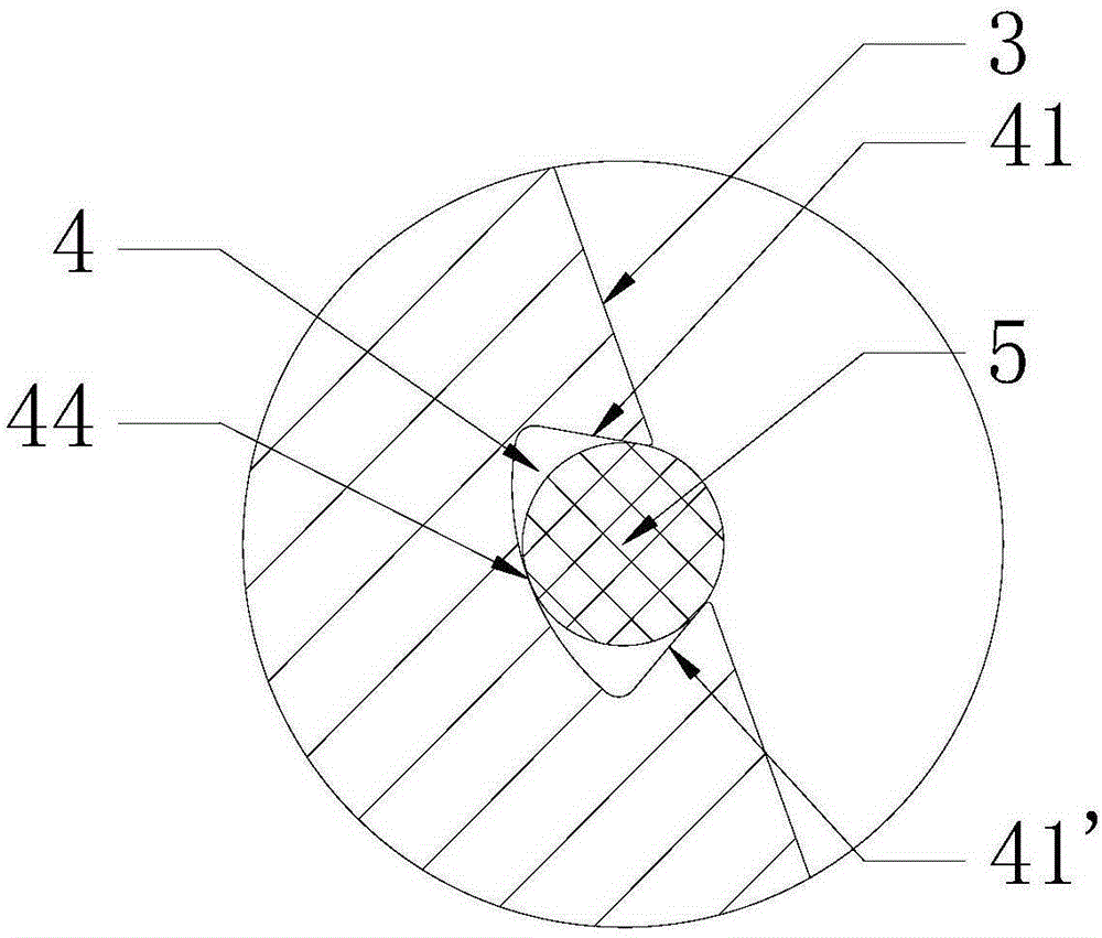 Outer sealing groove structure of O-shaped ring of non-standard sealing face