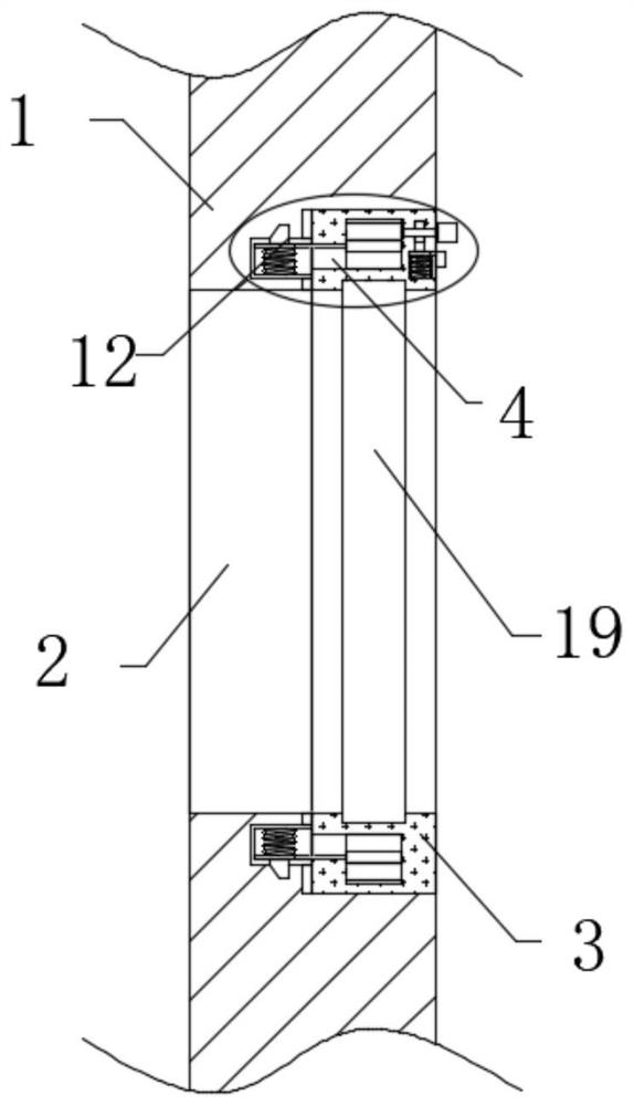 Ship window mounting structure capable of preventing glass splashing