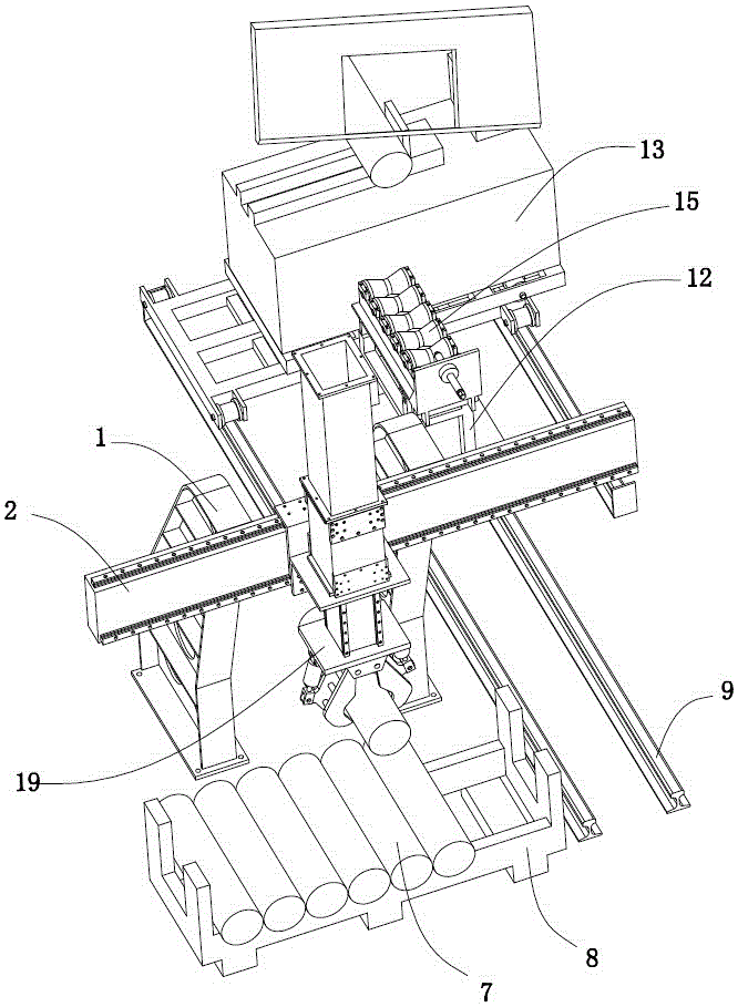 Copper ingot automatic stacking device