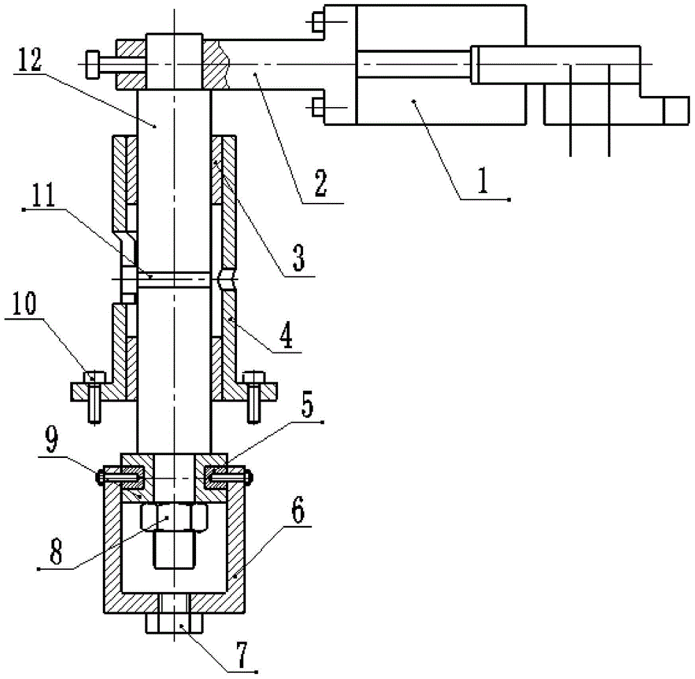 An exhaust machine tail pipe pulling mechanism for processing light bulbs of road motor vehicles