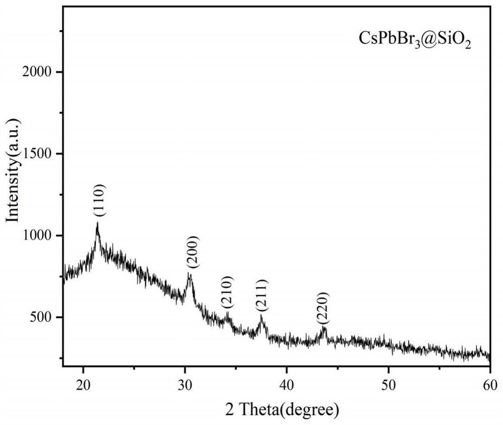 Preparation method of stable and light-emitting flexible perovskite quantum dot film and product of stable and light-emitting flexible perovskite quantum dot film