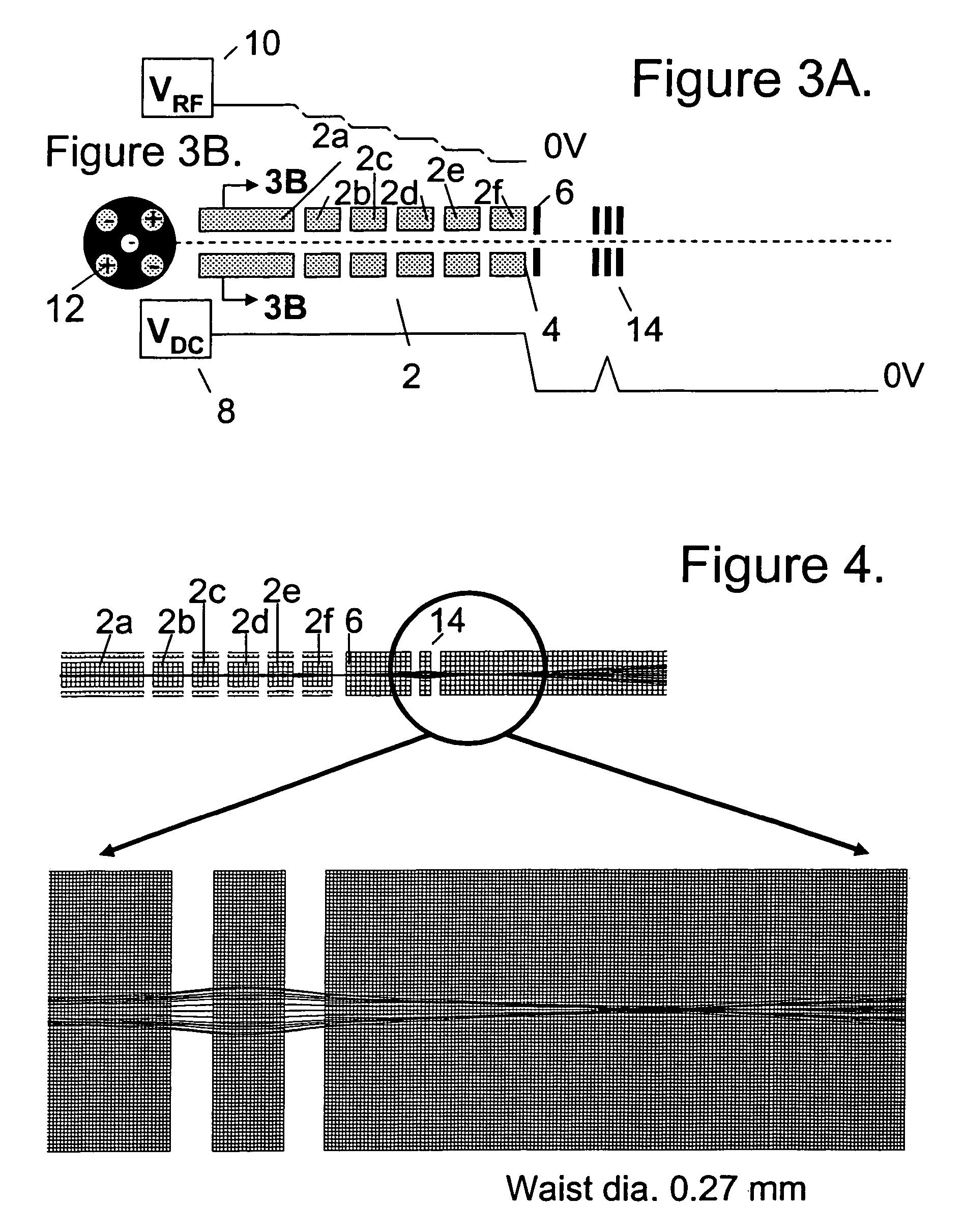 Method and apparatus for producing an ion beam from an ion guide
