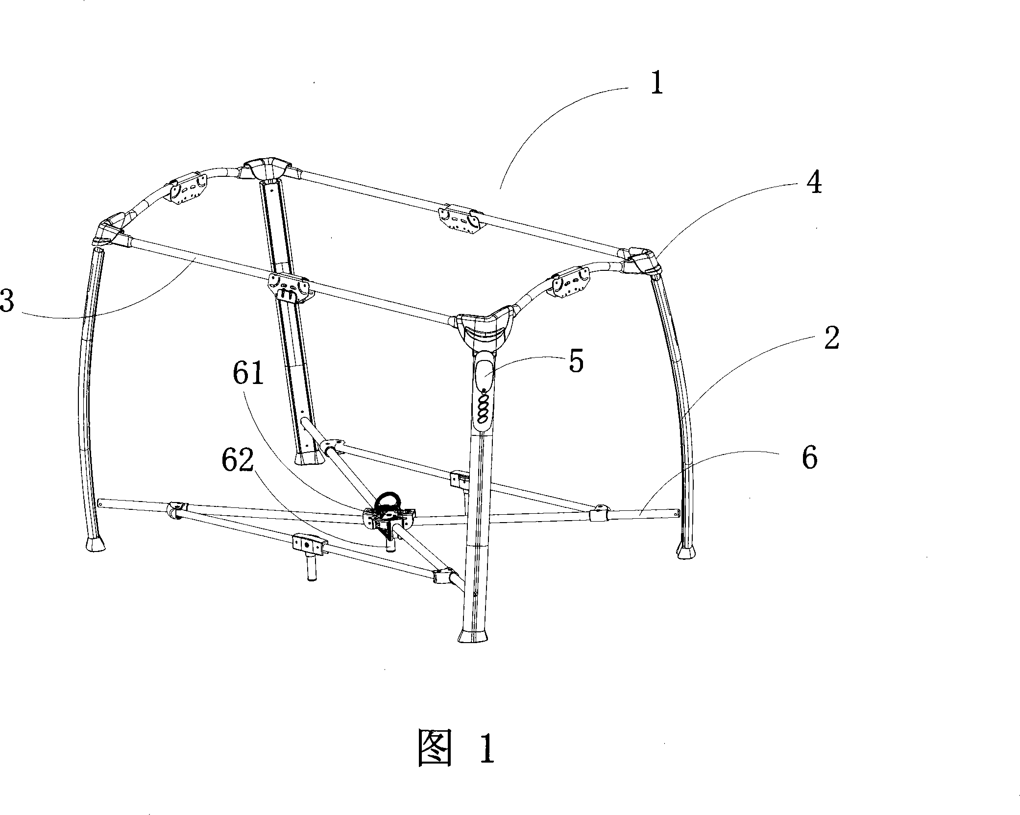 Folding type music enclosure with MP3 playing function