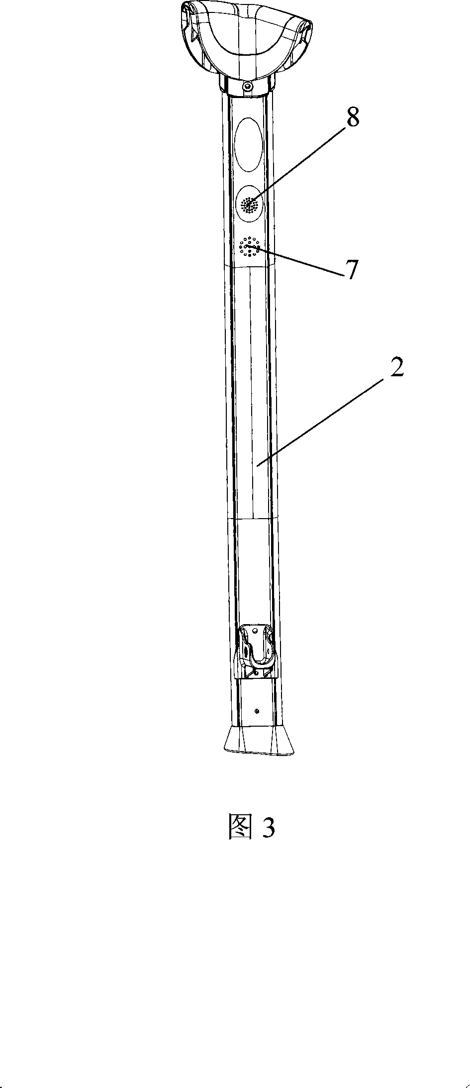 Folding type music enclosure with MP3 playing function