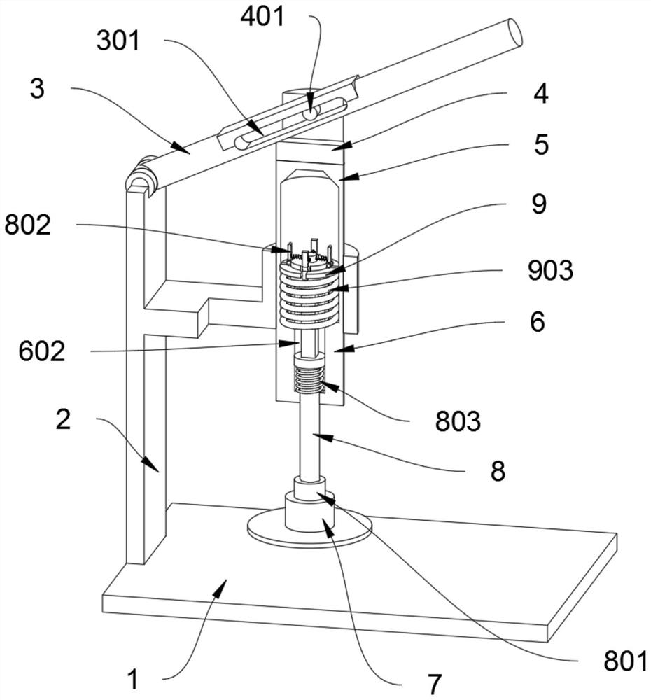 Auxiliary assembly device based on installation of small injection mold