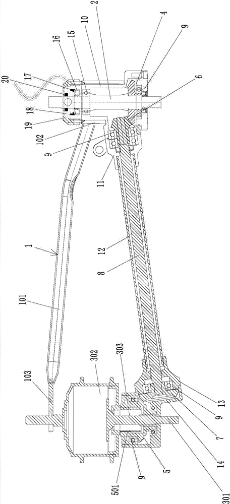 Electric bicycle transmission device and electric bicycle with same