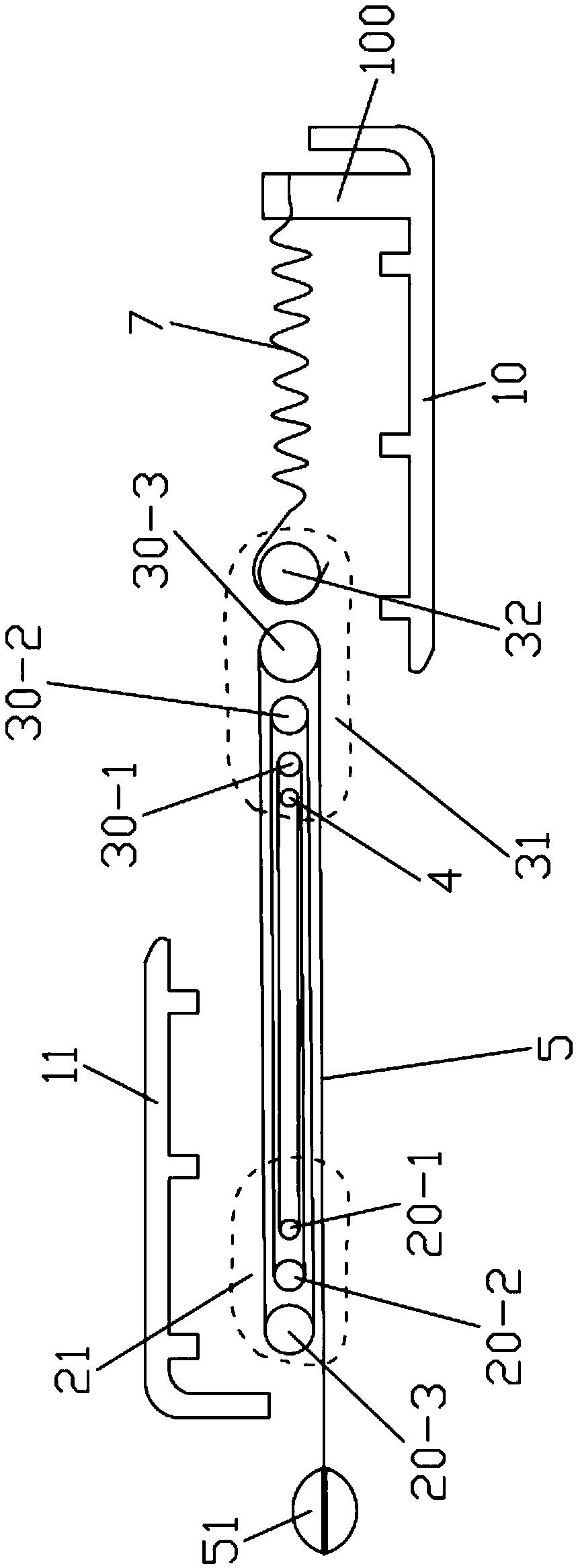 Cord fabric winding device