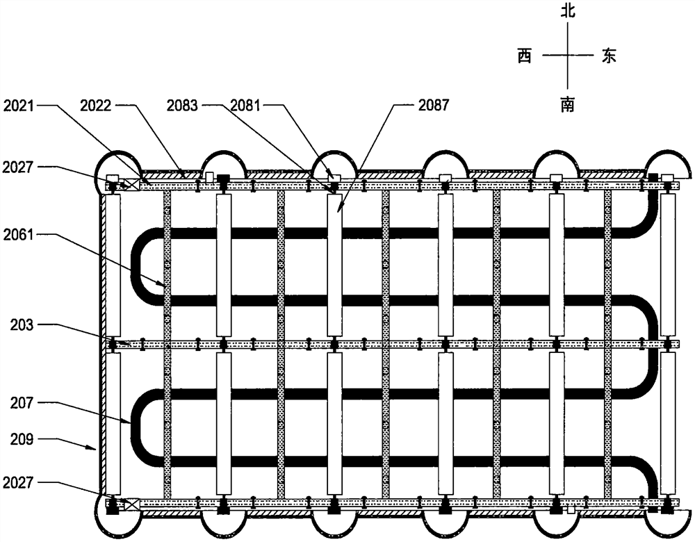 Large/ultra-large biogas digester suitable for dry continuous fermentation