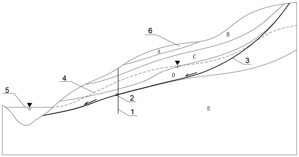 Anti-slide pile-tunnel structure suitable for hydrodynamic type landslide, and construction method thereof