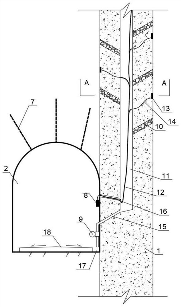 Anti-slide pile-tunnel structure suitable for hydrodynamic type landslide, and construction method thereof