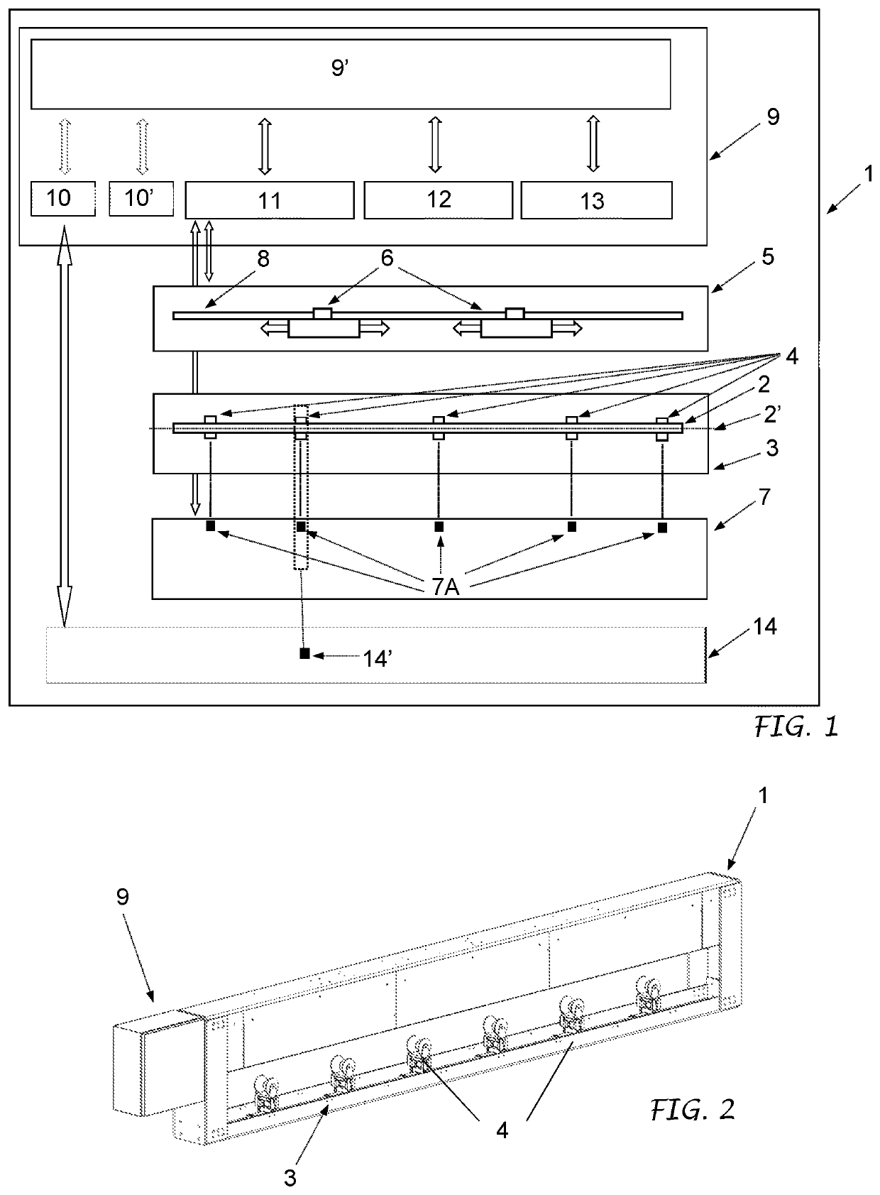 Method and apparatus for measuring the straightness error of slender bodies, with compensation of gravity deformation