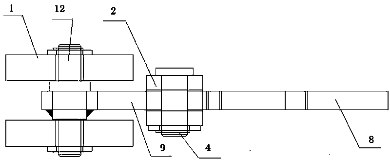 Hook device for connecting sterilization cabinet interior cars and baffle plate matched with hook device