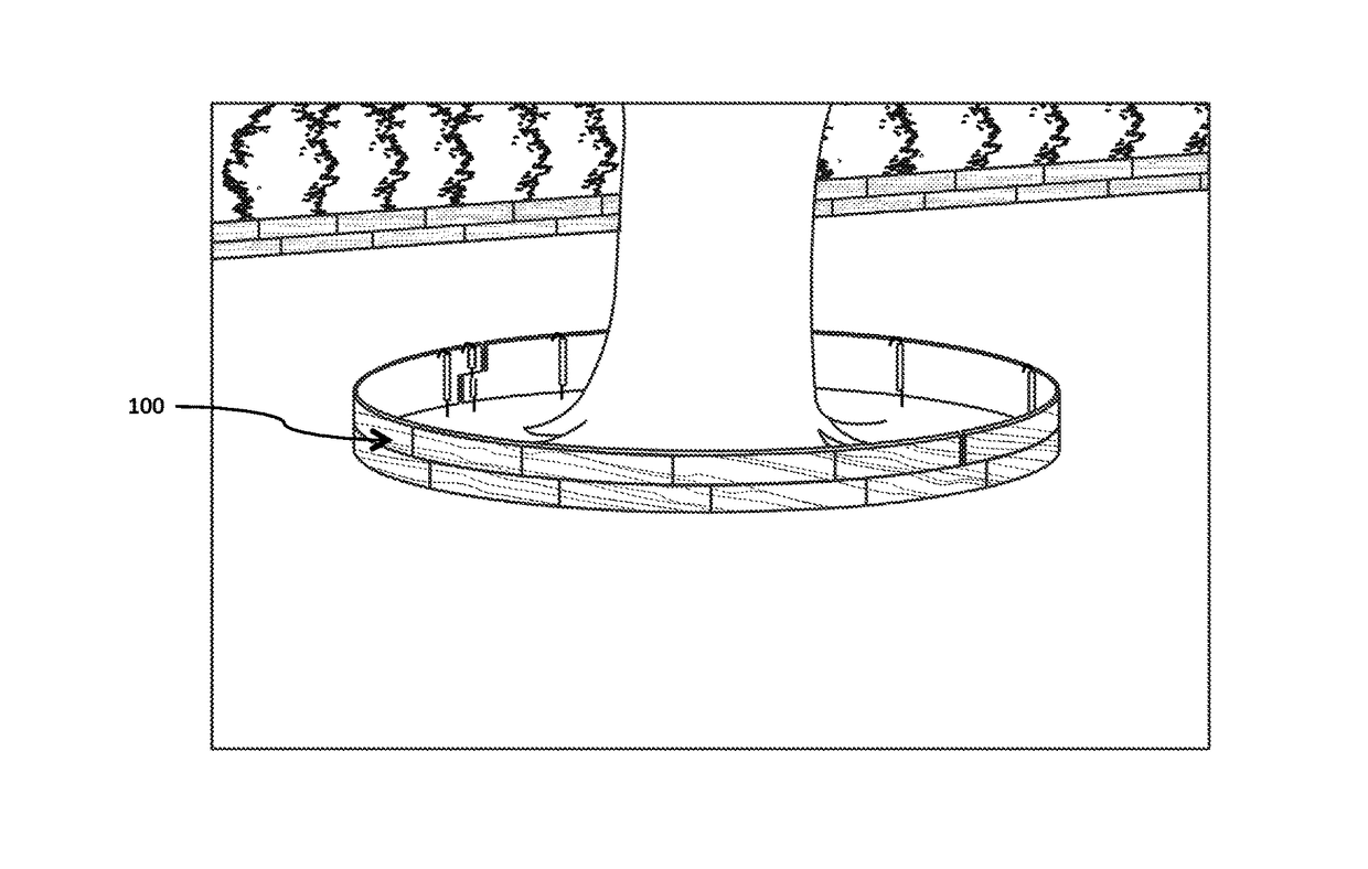 Simulated stone landscape edging apparatus