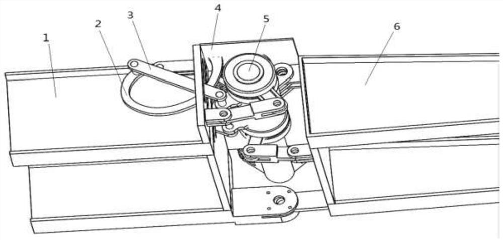 Aircraft wing folding mechanism and flap mechanism based on it