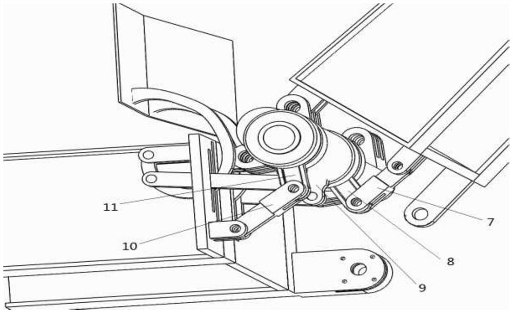 Aircraft wing folding mechanism and flap mechanism based on it