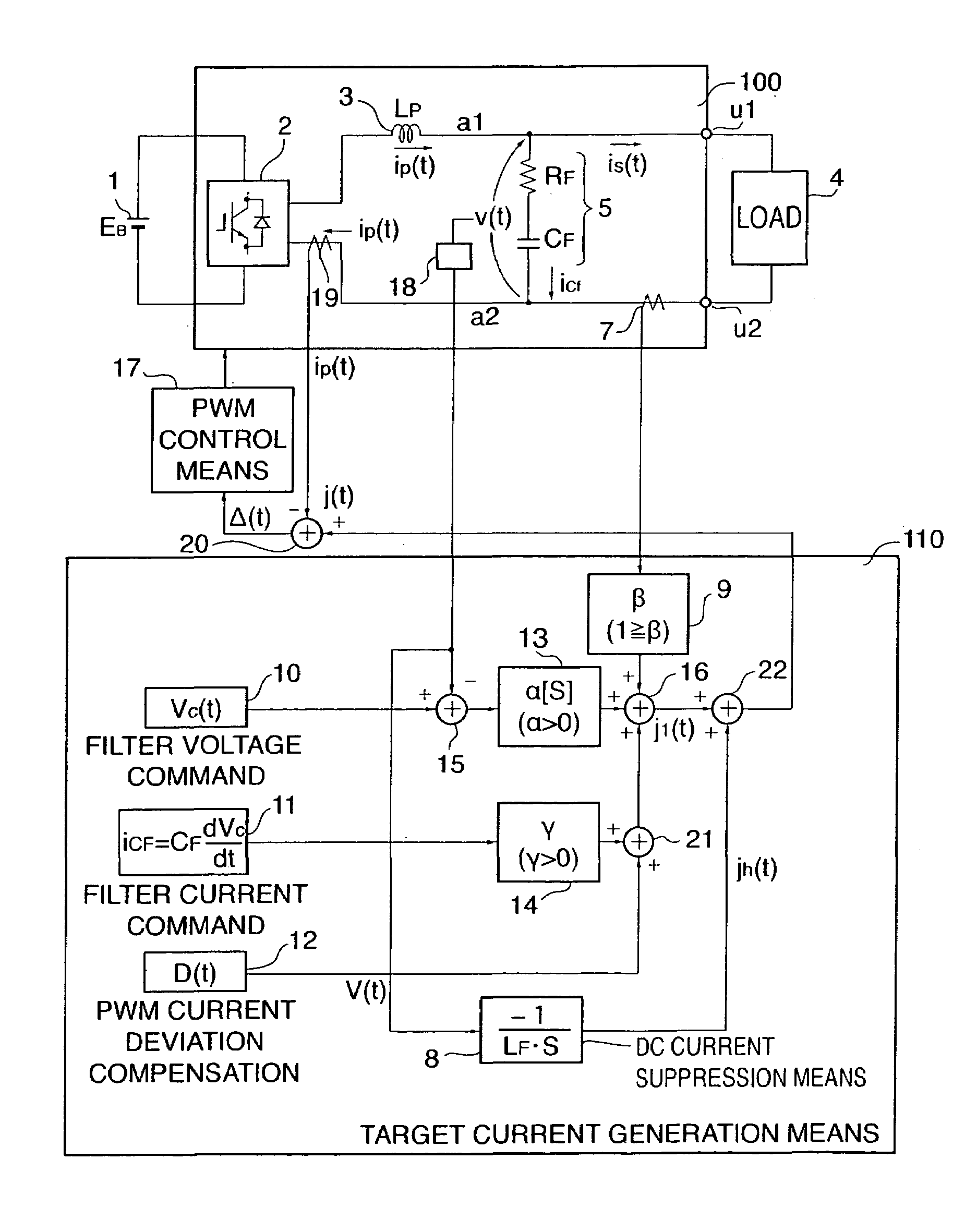 Single-phase power conversion device and three-phase power conversion device