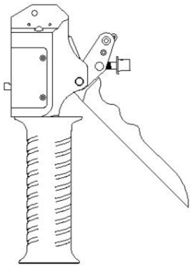 Quick mounting handle of master-slave manipulator