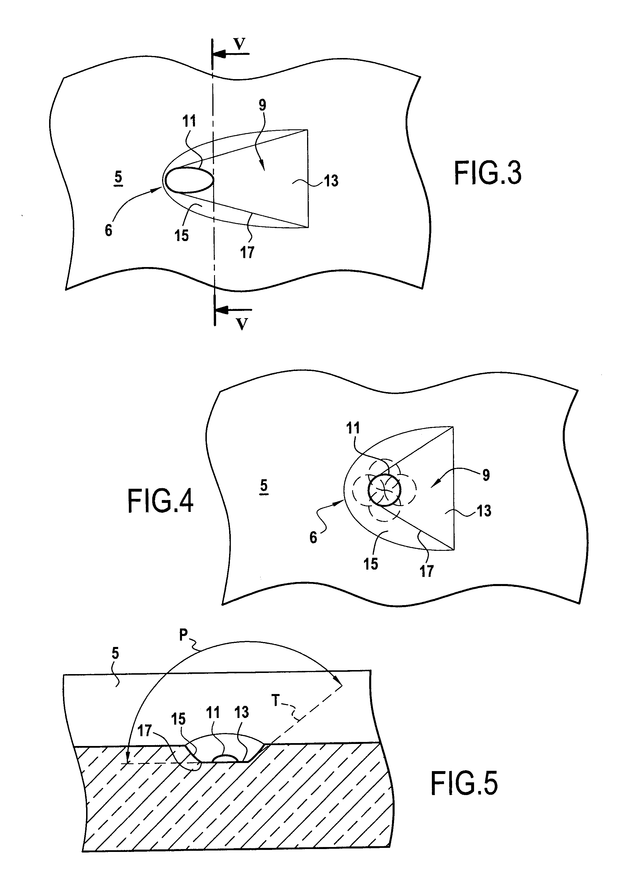 Cooling channel formed in a wall