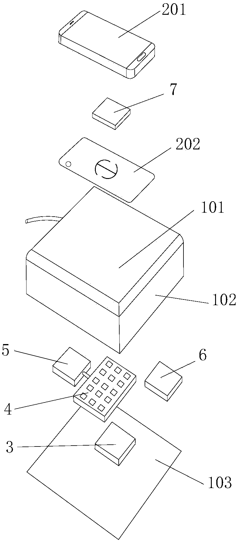 Wireless charging system and charging method based on electromagnetic wave