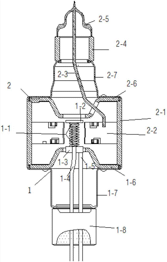 Magnetron using combined cold cathode head and production method of cold cathode body