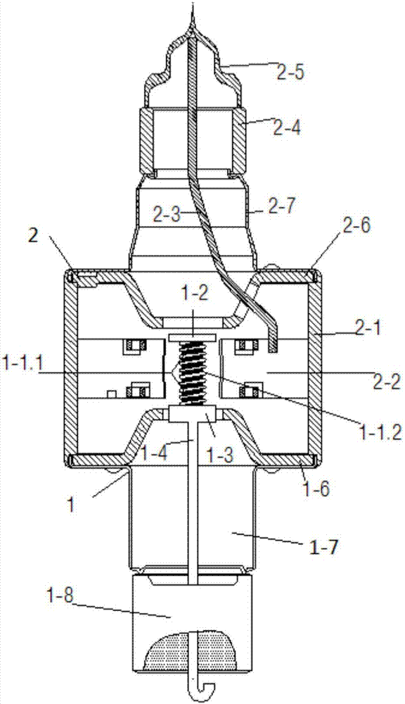 Magnetron using combined cold cathode head and production method of cold cathode body