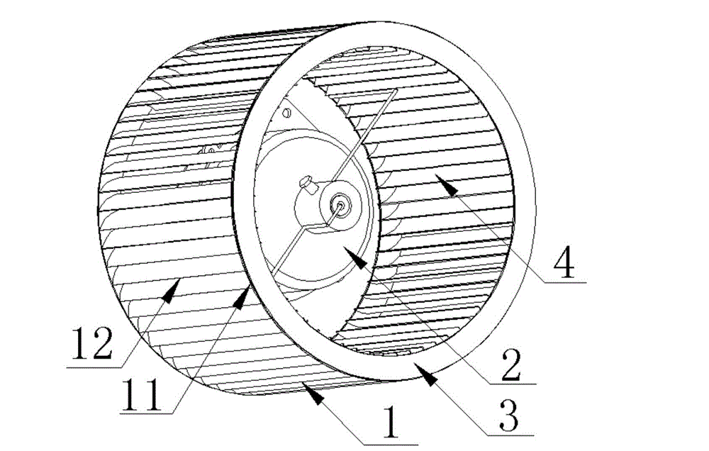 Range hood wind wheel structure capable of removing oil by electrical heating