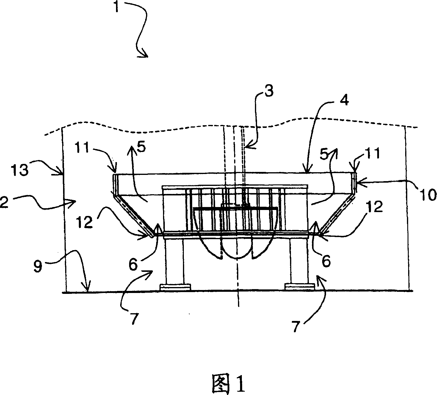 Guiding device for a flotation machine