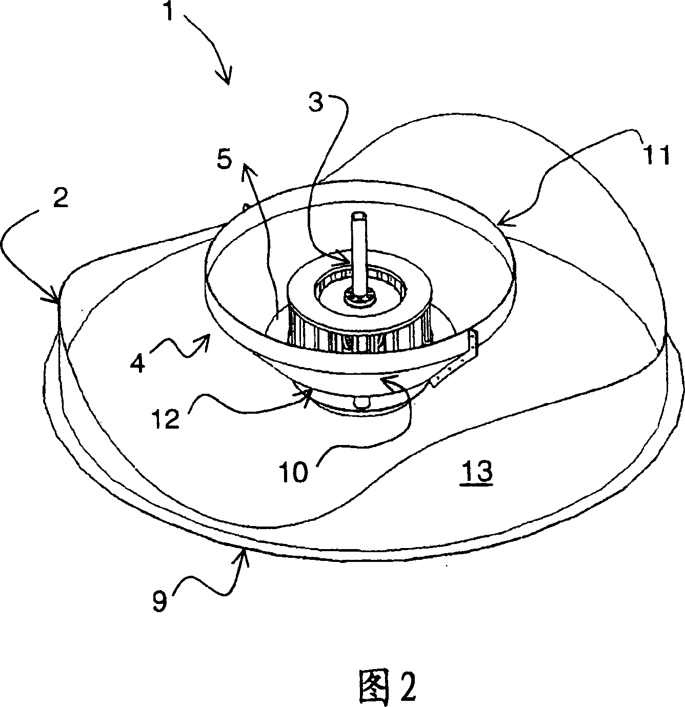 Guiding device for a flotation machine