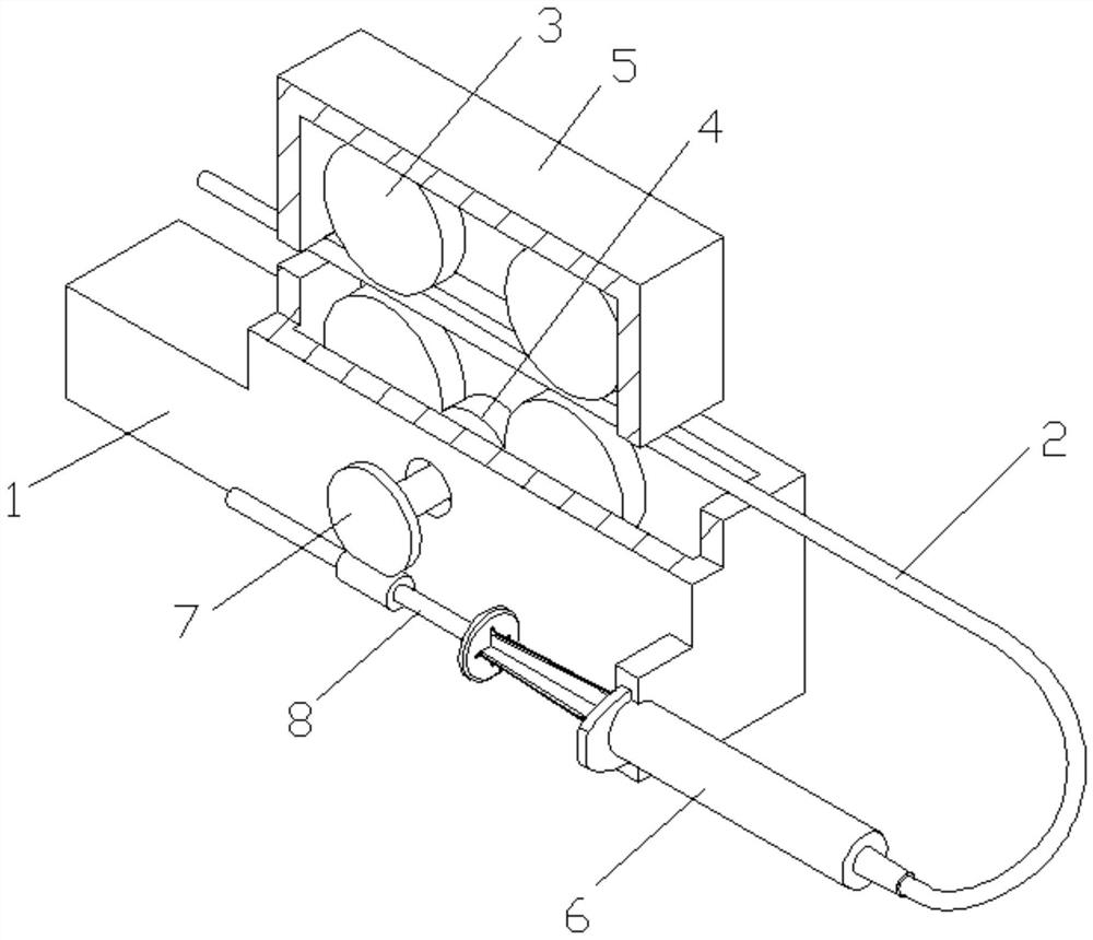 Catheter injection advancing and retreating synchronizer