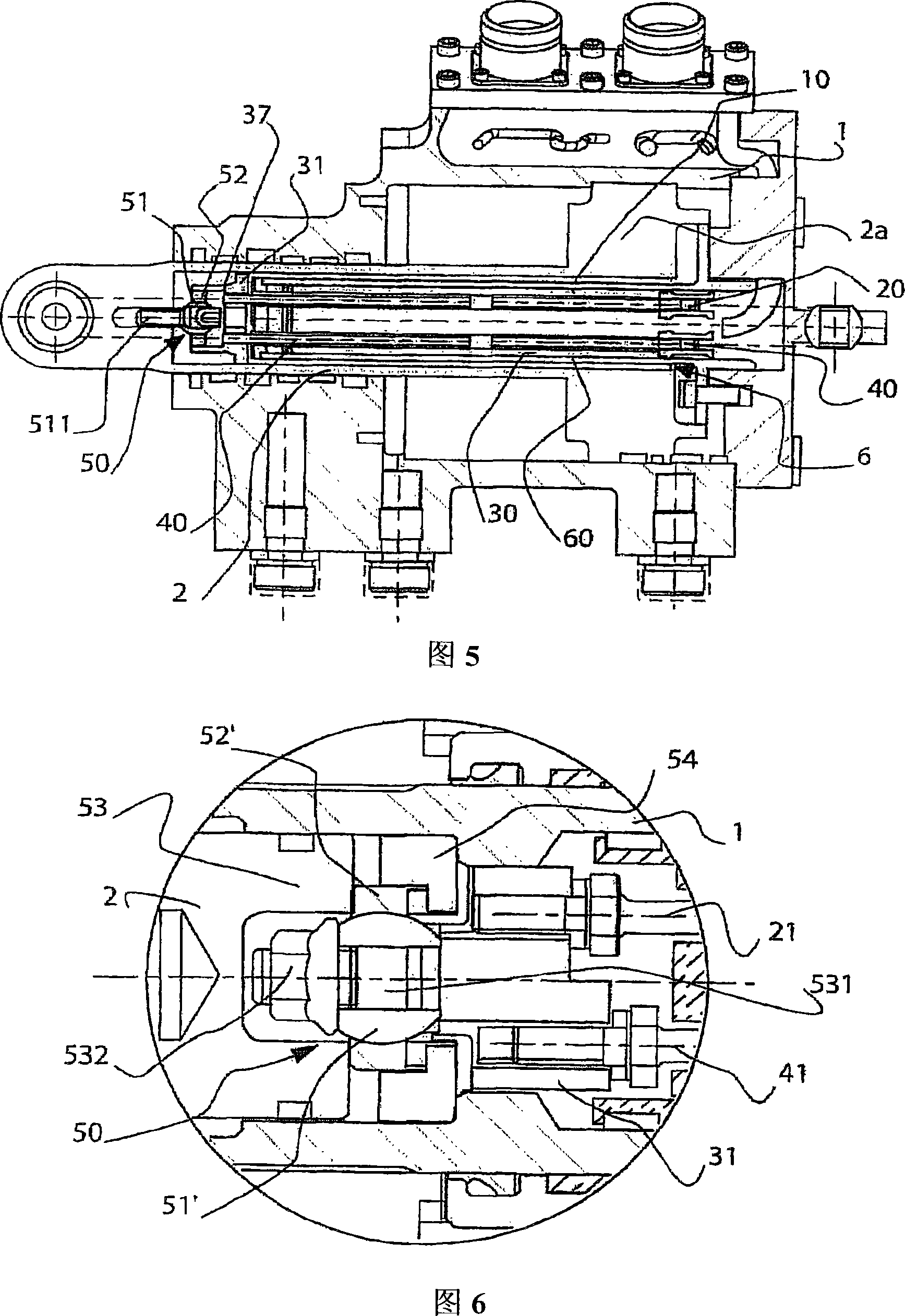 Apparatus for measuring the position of a piston in a cylinder