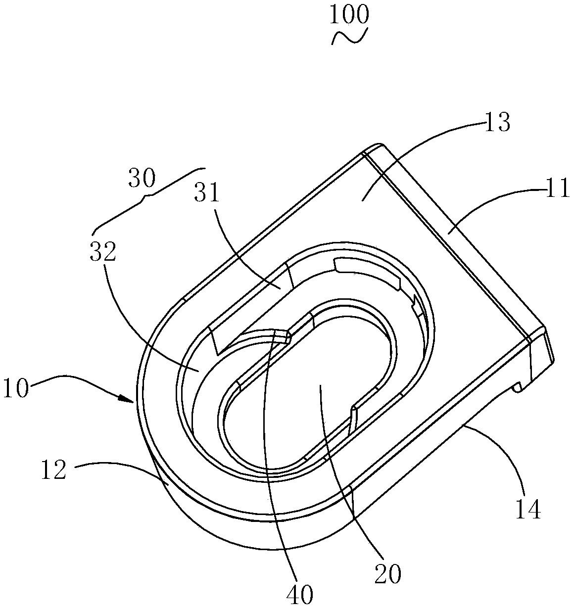 Fixed pressing block and air conditioning unit