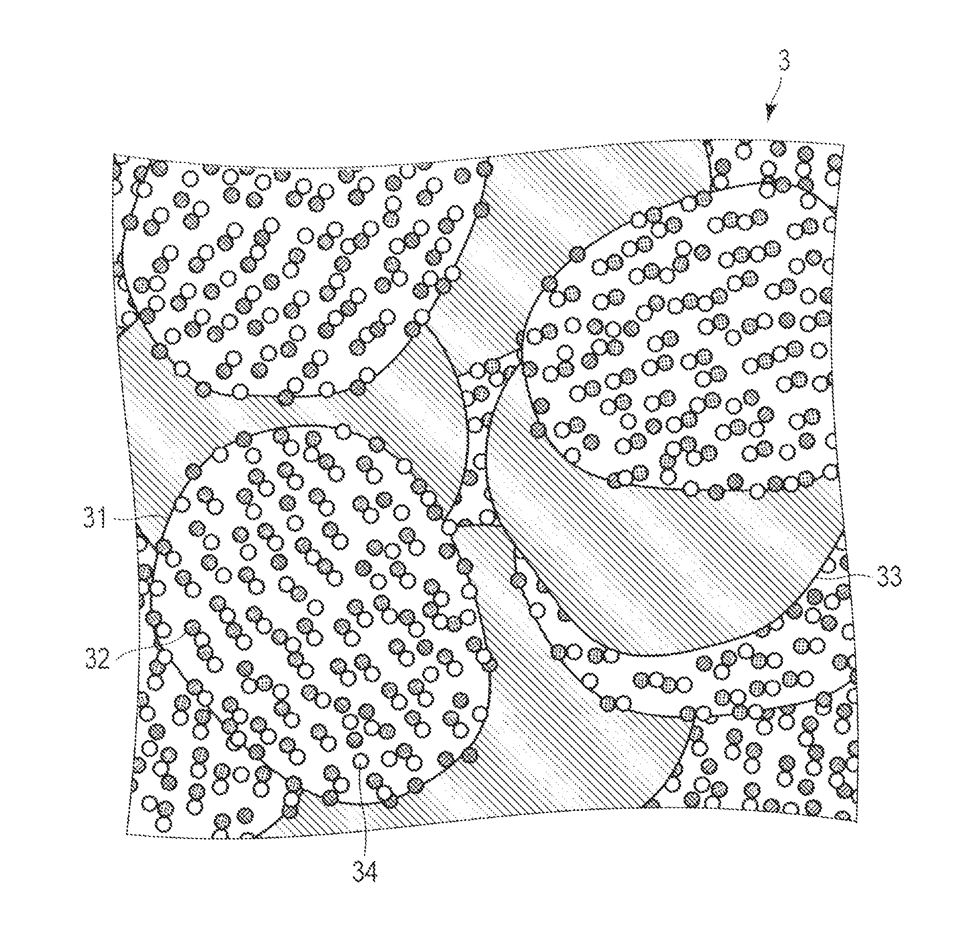 Exhaust gas-purifying catalyst, powdery material, and method of manufacturing exhaust gas-purifying catalyst