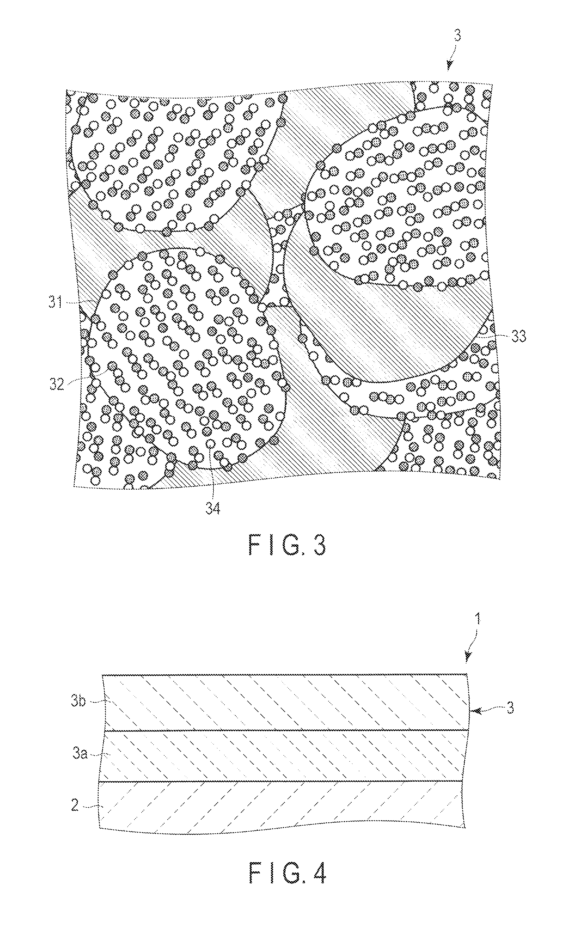 Exhaust gas-purifying catalyst, powdery material, and method of manufacturing exhaust gas-purifying catalyst