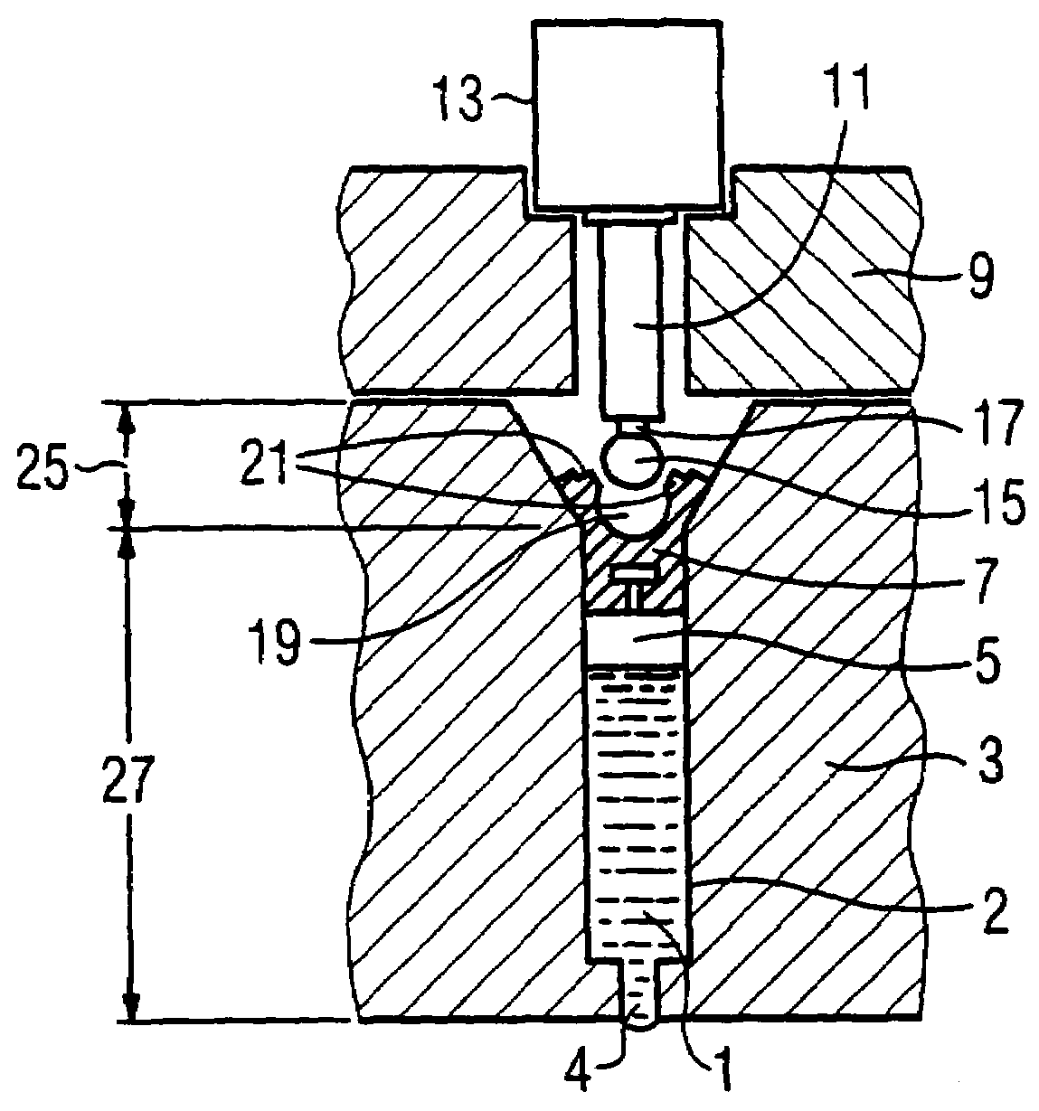 Cartridge with connection for a pump-drive and fluid handling system