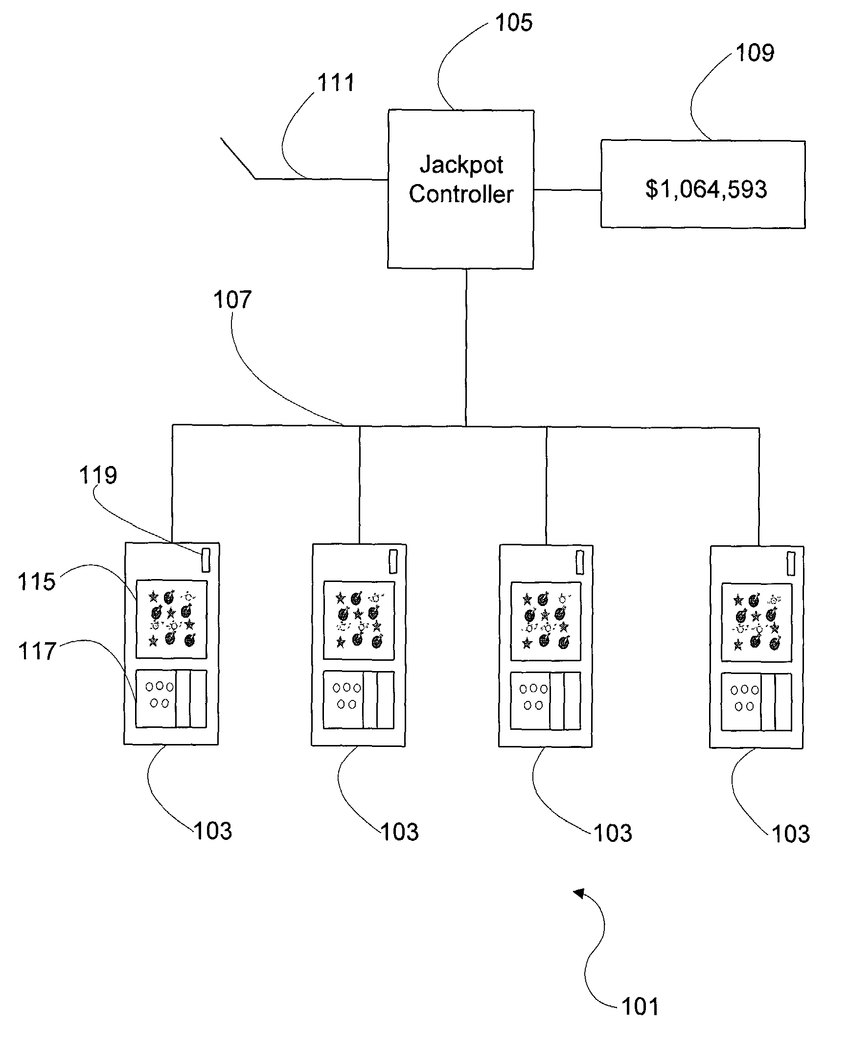 Method of apparatus for allocating a player's contribution in a gaming apparatus between a plurality of games