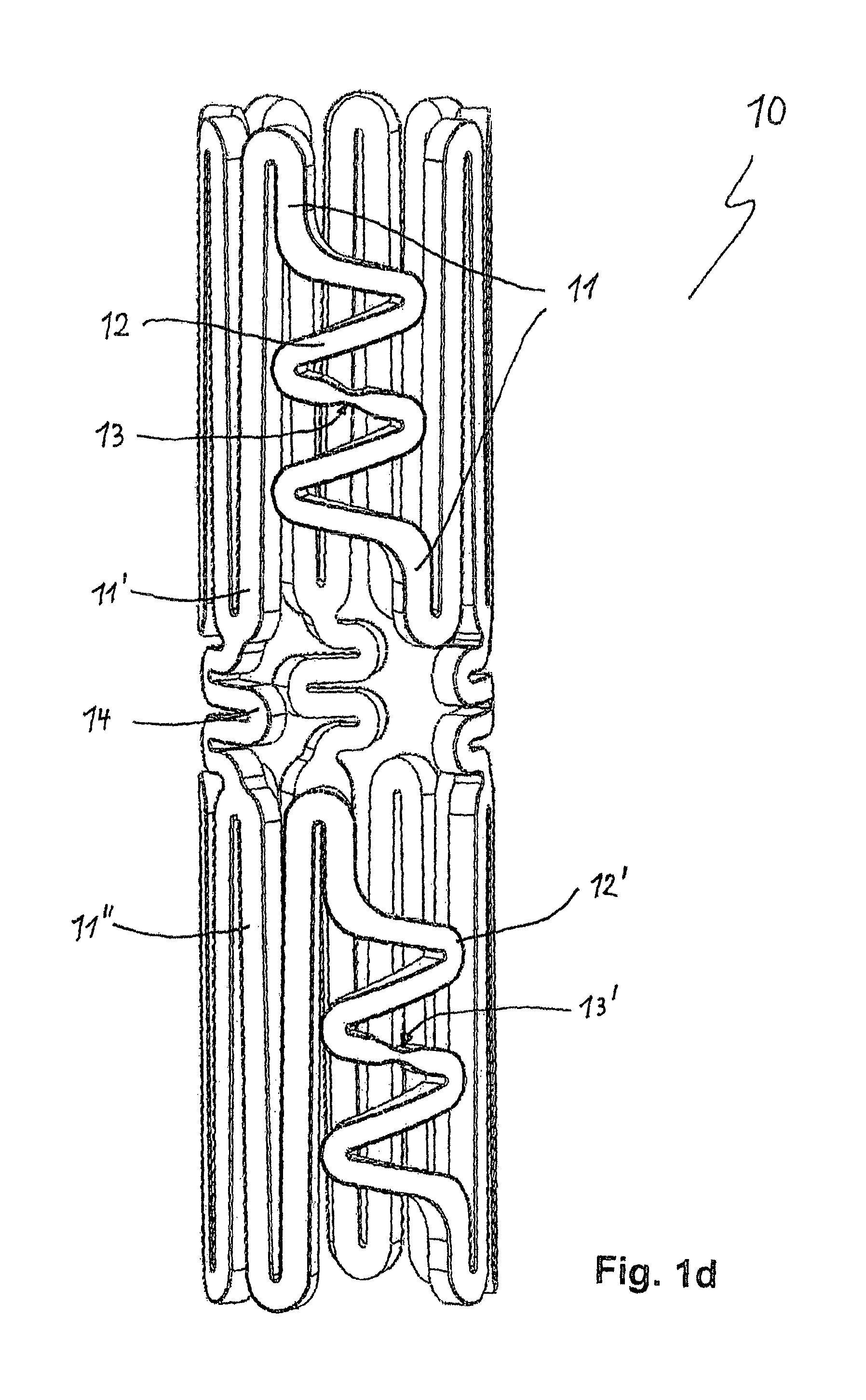 Stent having expandable elements