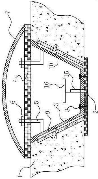 Formwork device for reserved pipeline orifices of floor slabs
