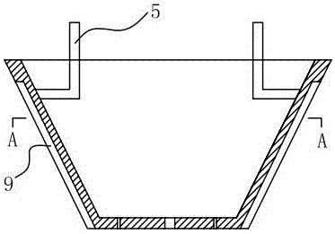 Formwork device for reserved pipeline orifices of floor slabs