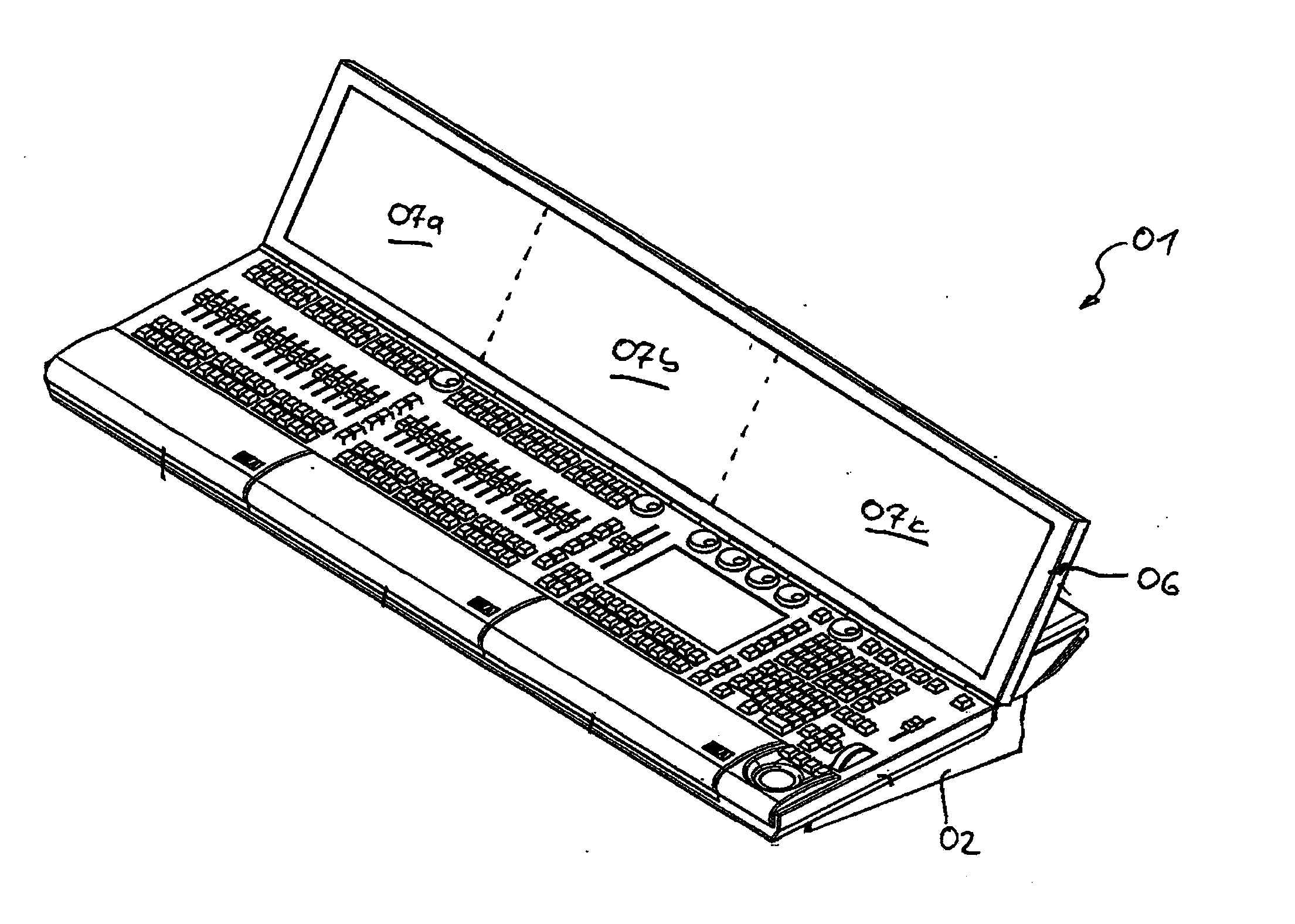 Lighting Control Console For Controlling A Lighting System