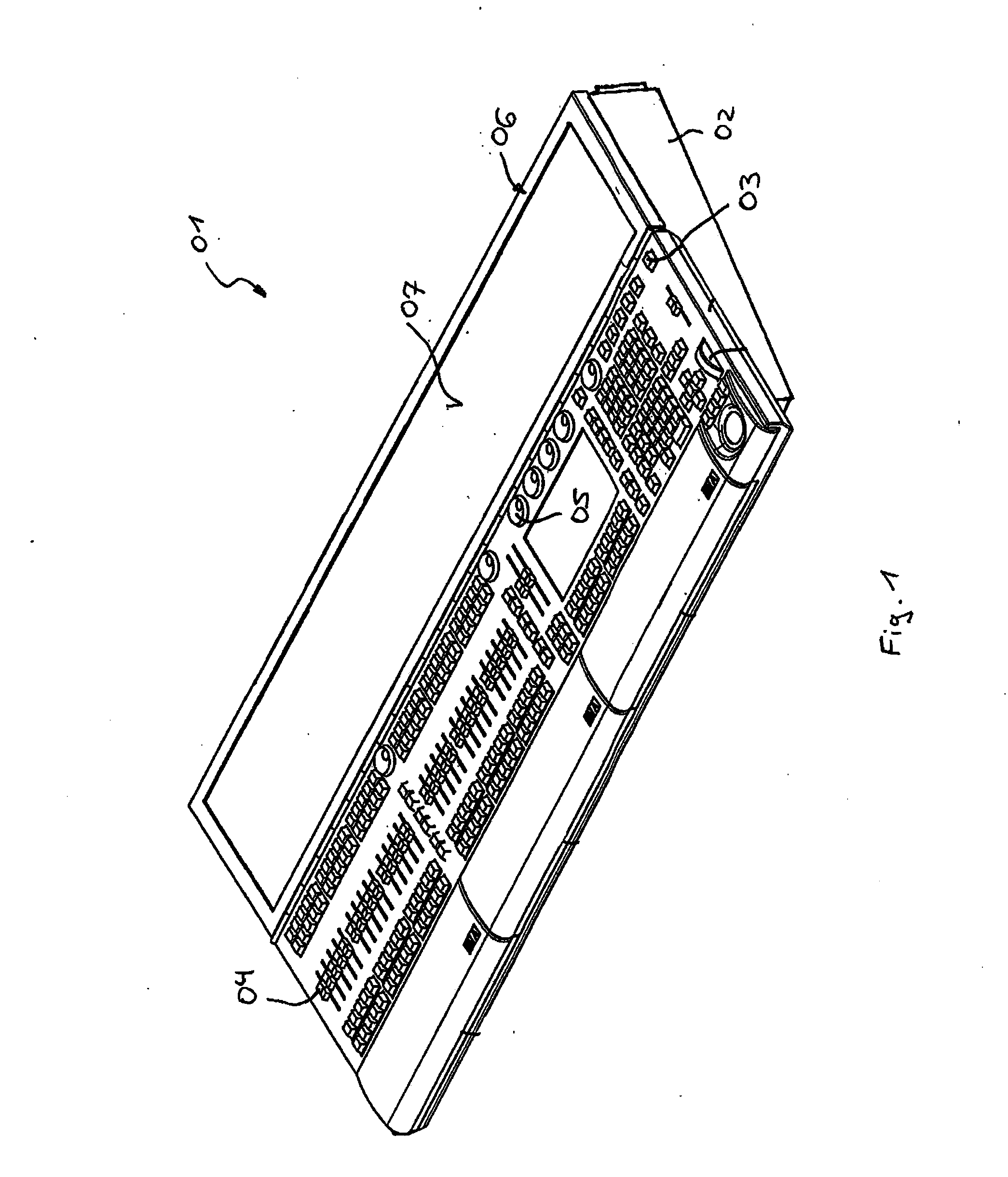 Lighting Control Console For Controlling A Lighting System