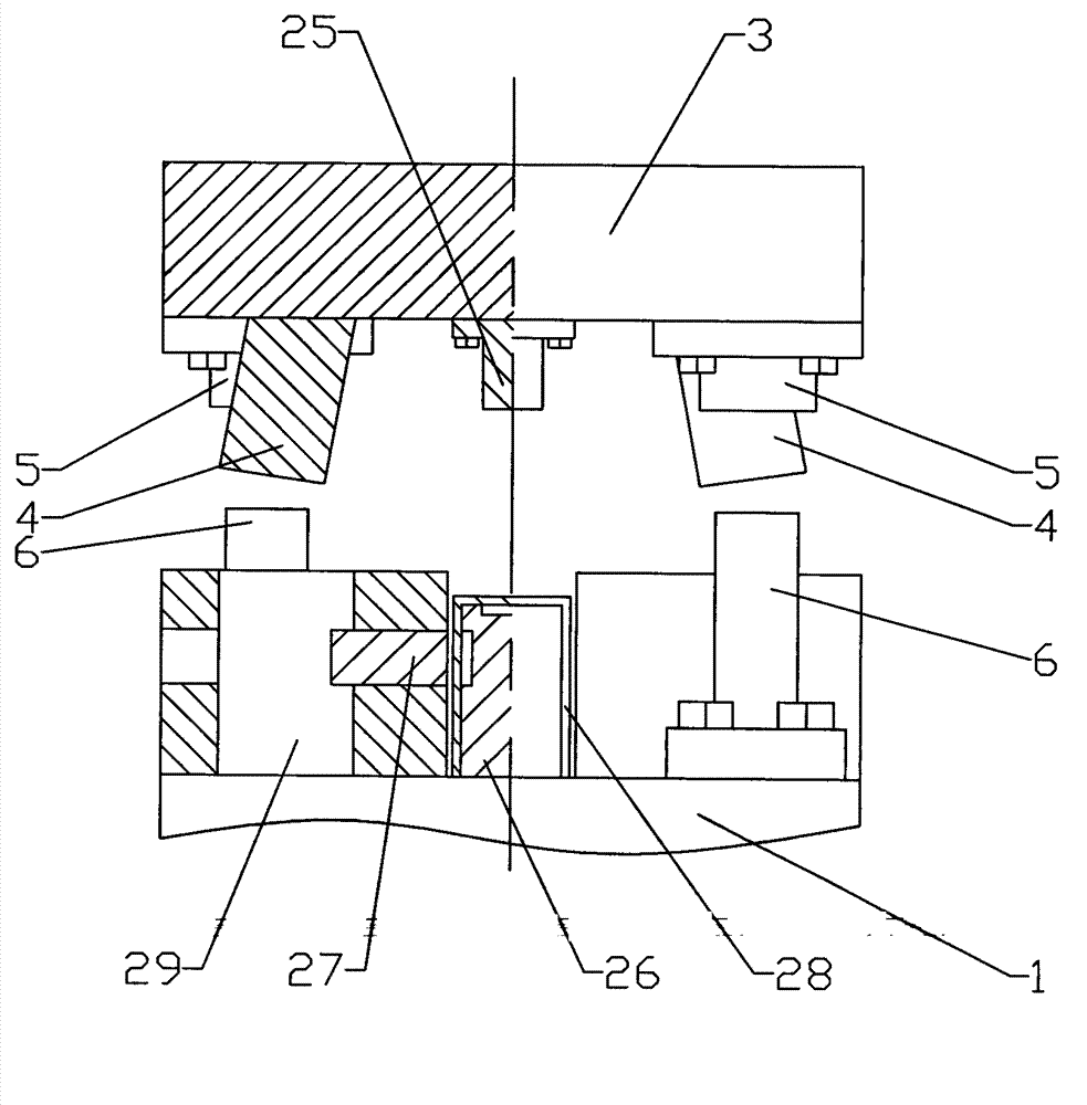 Main pipe punching device for radiator