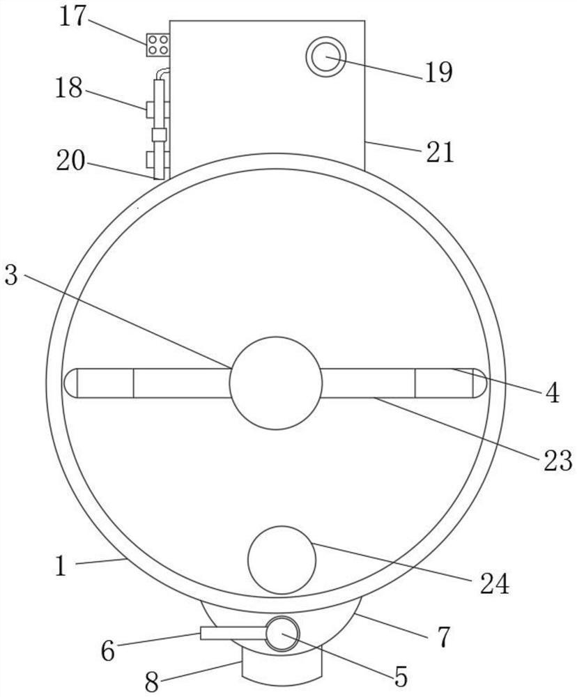 Mud stirring device for earth-rock engineering construction and application method thereof