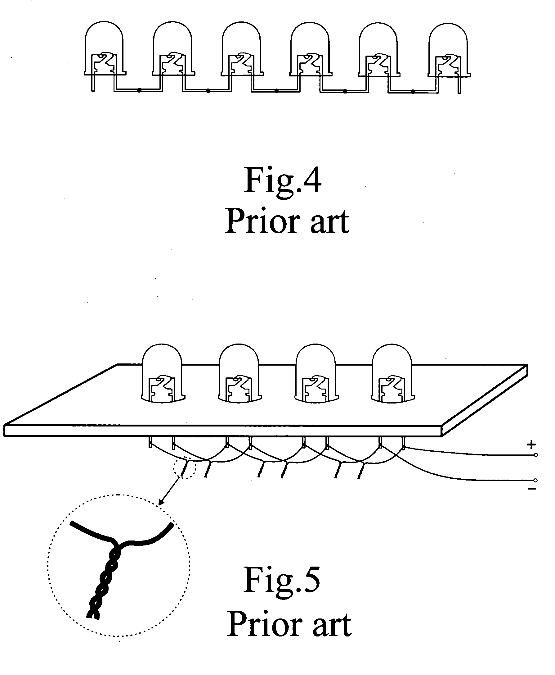 LED and the promptly fabricating material structure and the connect method thereof