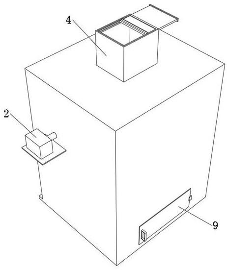 Medical waste treatment device capable of effectively avoiding germ infection