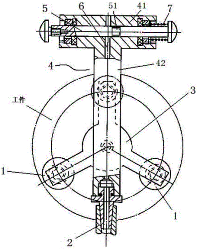 Three-floating-sucker structure