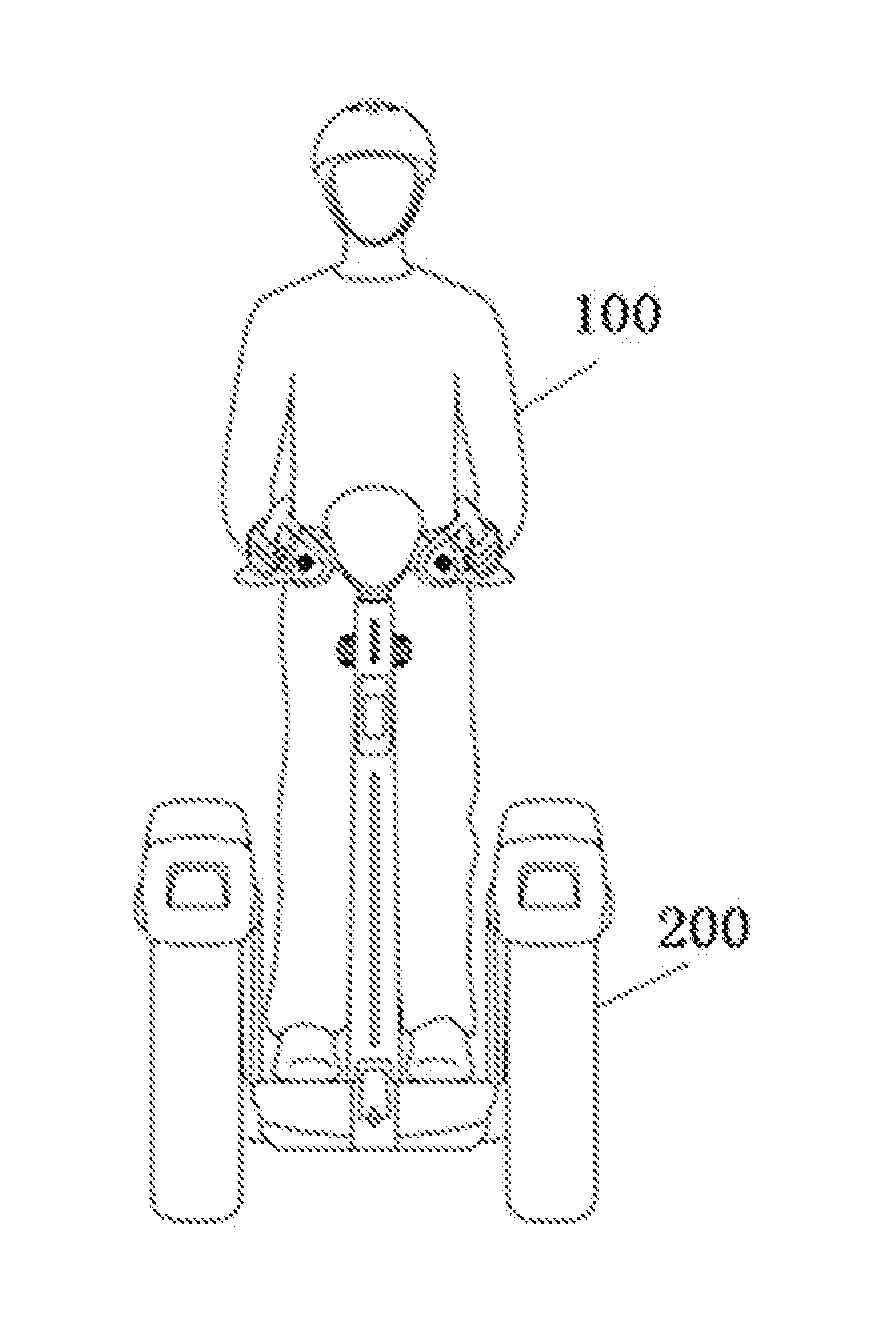 Online load detection device for self-balancing two-wheel vehicle