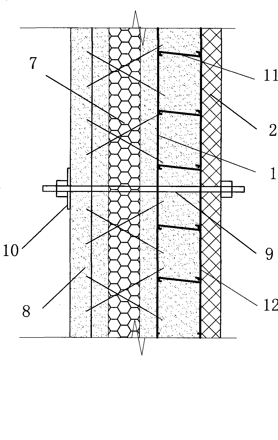 Construction method for external heat preservation of concrete wall