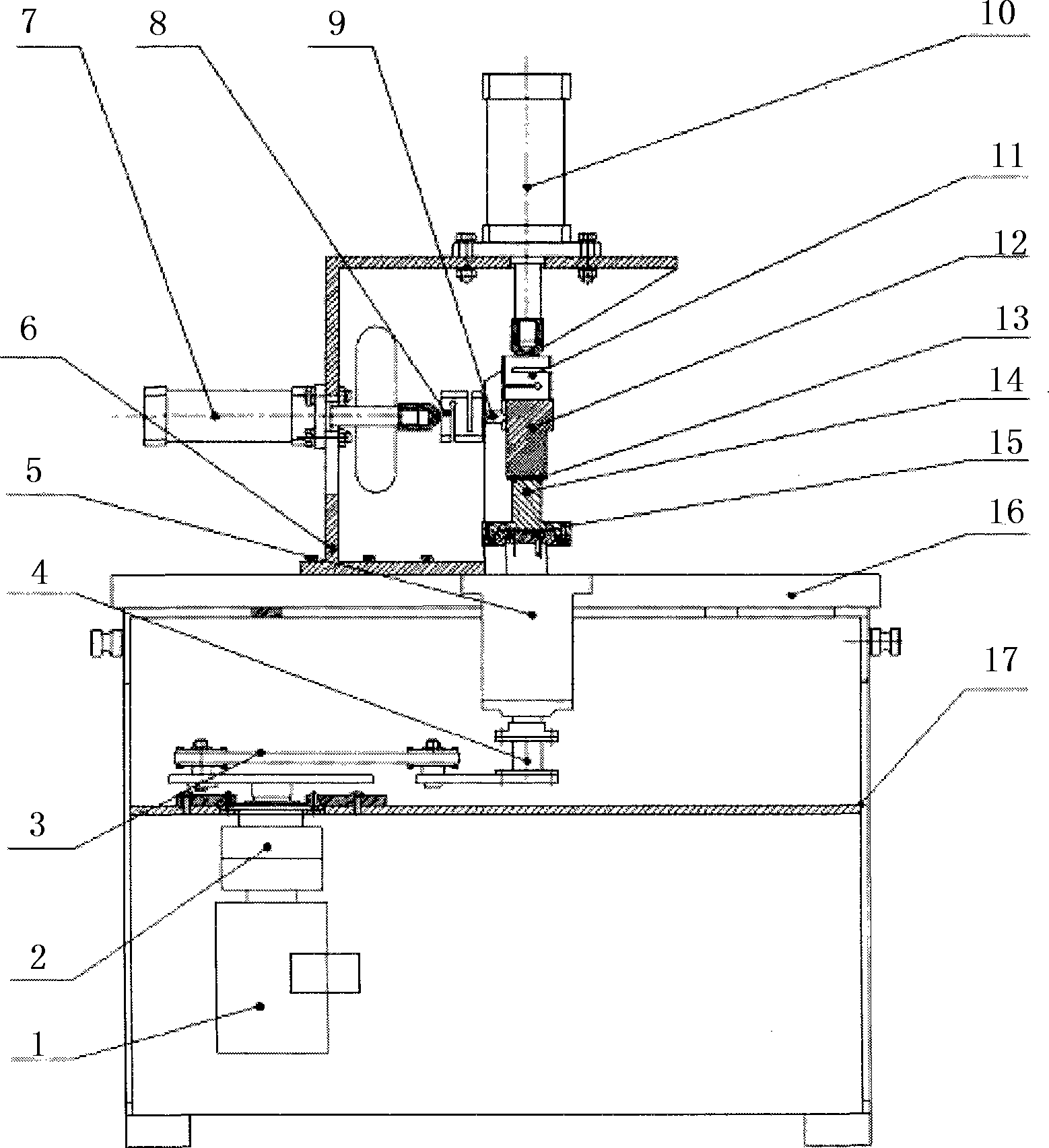 Dynamic simulation test method and testing machine for plastic support bearing used for suspension